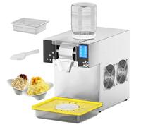 Snowflake Ice Maker Crusher Slush Machine Electric Crushed With Electric Turntable,Shaving Machine Cream Equipment Dessert Shop
