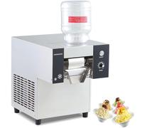Snowflake Ice Maker Machine, 80kg/24H Commercial Ice Shaver, Fast Heat Dissipation, Speed Adjustable, Stainless Steel for Ice Cream Shops & Food Trucks