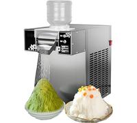 Snowflake Ice Maker Machine, Commercial Snow Ice Cream Machine Food-Grade Stainless Steel Material, Adjustable Speed Snowflake Ice Maker Suitable for Dessert, Ice Cream(60KG)