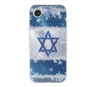 Snowflake Israel Flag Protective Cover Compatible with iPhone 17/17 Air/17 Pro/17 Pro Max Phone Case TPU Shockproof