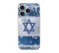 Snowflake Israel Flag Protective Cover Compatible with iPhone 17/17 Air/17 Pro/17 Pro Max Phone Case TPU Shockproof