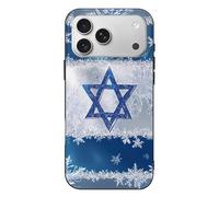 Snowflake Israel Flag Protective Cover Compatible with iPhone 17/17 Air/17 Pro/17 Pro Max Phone Case TPU Shockproof