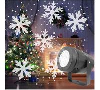 Snowflake Led Christmas Projector Lights Rotating Snowfall Landscape Lamp