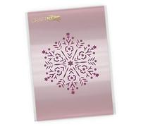 Snowflake Mandala Stencil - Mini/Small Reusable Christmas Craft/Airbrush/Cake Template