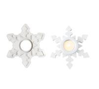 Snowflake Mould - Craft Supplies with Easy Demoulding, Snowflake Candle Making Moulds | for Plaster Soap Clay Dessert Chocolate Women Adults Beginners Holiday Birthday