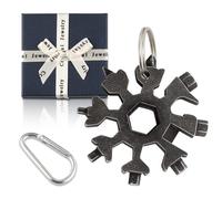 Snowflake Multitool, 18-in-1 Stainless Steel Snowflakes Multi-Tool, Snowflake Tool with Gift Box, Snowflake Multi Tool Keyring Creative Gifts for Men, Portable Gadgets for Outdoor Travel Camping