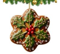 Snowflake ornaments for Christmas decoration - charming accessories, winter scenes | Perfect for creating a warm and atmosphere at home, ideal for the Christmas tree