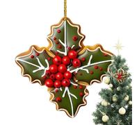 Snowflake ornaments for Christmas decoration - charming accessories, winter scenes | Perfect for creating a warm and atmosphere at home, ideal for the Christmas tree