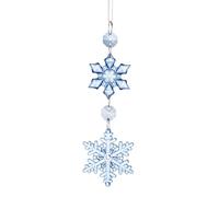 Snowflake Ornaments for Small Trees, Snowflake Ornament Crafts - Acrylic Winterations | Christmas Glitter Snowflake Pendant for Winter House Tree Garland