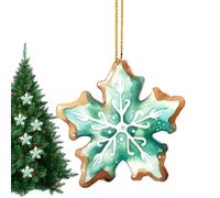 Snowflake Ornaments, Glitter Hanging Christmas Decorations, Elegant Snowflakes Pendant Ornaments for Trees, Doors, Corridors, and Winter Holiday Party Décor, 3.15x0.16 inches