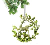 Snowflake - PC | Frosted Green Acrylic | Lightweight 3D Pendant with Green Glitter for Christmas Tree, Crafts and Home Decoration
