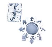 Snowflake Pendant Silicone Mold Christmas Tree Ornament Handmade Jewelry Casting Tool