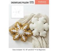 SNOWFLAKE PILLOW SEWING PATTERN: Sizes included: 15”, 18” and 20.5” - For Beginners (Paraes Sewing Patterns)