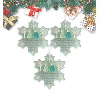 Snowflake Sea Glass Friendship Decor, Sea Glass Snowflake Friendship Christmas Tree Hanging Ornament, Thank You for Being in Mine Seaglass Christmas Keepsake Decor for Friends