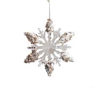 Snowflake sequin acrylic Christmas tree pendant set, perfect for creating a festive atmosphere in living rooms, bedrooms, bars, and shopping malls (4)