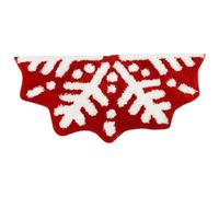 Snowflake Shower Rug | Semi Circular Anti-Slip Bathroom Mat - Christmas Porch Mat, Accent Area Rugs for Bathroom, Tub and Shower