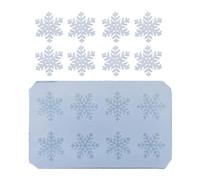 Snowflake Silicone Mold for Chocolate Baking Christmas Cake Decoration Reusable Food Safe Nonstick Design Snowflake Shaped Silicone Mold for Desserts