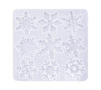 Snowflake Silicone Molds Earring Pendant Epoxy Resin Mold Hanging Home Decorations DIYs Jewelry Making Snowflake Resin Molds