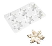 Snowflake Silicone Molds, Winter Snowflake Soap Molds 6 - Cavities Christmas Snowflakes Chocolate Molds Snowflakes Ice Cube Moulds for DIY Chocolates, Candy,Muffins,Candle, Cake Decoration (1pcs)