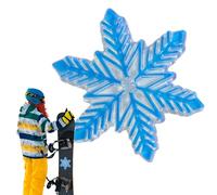Snowflake Snowboard Stomp Pads, Non-Slip Stomp Pad Mat, 3D Sticker, Transparent Stomp Mat, Portable Non-Slip Snowboard Stomp Pads with 3D Raiser Design for Winter Skiing