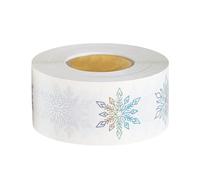 Snowflake Stickers Roll 500 Self Adhesive Stickers