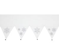 Snowflake Surprise Embroidered Christmas Mantle Piece Runner - 30cm x 180cm