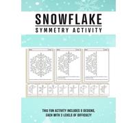 Snowflake Symmetry Worksheet: Snowflake Theme Lines of Symmetry Activity, Practice Math and Art Together With This Snowflake Drawing and Coloring Symmetry Activity.