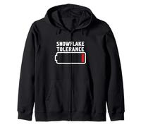 Snowflake Tolerance - Anti Snowflake Liberal Woke Zip Hoodie