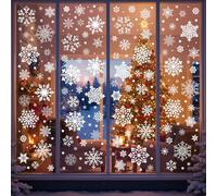 Snowflake Window Clings Stickers | 456Pcs Snowflake Clings Window Decal Christmas Decorations Christmas Stickers Winter Xmas Decorations Indoor Outdoor Glass Accesories Decor Supplies