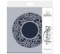 Snowflakes Aperture Round Art Stencil, 7" x 7", 250 microns