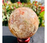 Snowflakes, Cherry Blossoms, Agate Crystal Balls, Home Decorations (Size : 800-850g)