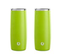 SNOWFOX Insulated Stainless Steel Highball Drink Glasses 14.5 oz, Lime