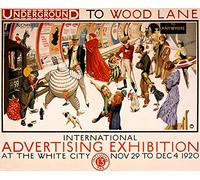 Snowgoose and Lily London Underground To Woodlane - London Underground Travel Poster - Size 59 x 84 cm - Paper Laminated