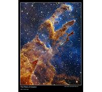 Snowgoose and Lily Pillars of Creation- Webb-Nicram image - A2 Size | 42 X 59.4 Cm - Paper Laminated - James Webb Space Telescope Poster