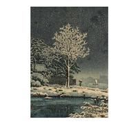 Snowing Landscape Colourful Wooden Jigsaw Puzzle for Adults, 300 PCS