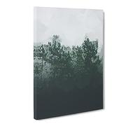 Snowing Upon The Trees Canvas Print | Gallery Wrapped 30mm Frame Wall Art | 24x16 inches | Ready to Hang | Modern Landscape Picture | Living Room Bedroom Lounge Office