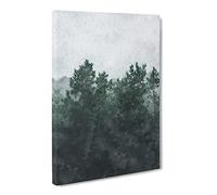 Snowing Upon The Trees Canvas Print | Gallery Wrapped 30mm Frame Wall Art | 30x20 inches | Ready to Hang | Modern Landscape Picture | Living Room Bedroom Lounge Office