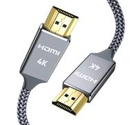 Snowkids 4K HDMI Cable 2M(2pack) HDMI Lead Ultra High Speed 18Gbps HDMI 2.0 Cable 4K@60Hz Compatible 3D Support,Ethernet, Video UHD 2160p, HD 1080p, PS/3/4/PC/Blu-ray player