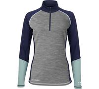Snowleader - Women's Merinos Wool Technical Underlay Women's Merino Half Zip Navy - Women's Merino Half Zip Top Navy for Women in Wool - Size M Navy M