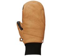 Snowlife - Leather and Wool Mittens - Smitten Leather Nature for Men in Wool - Size L - Brown Brown L