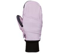 Snowlife - Leather and Wool Mittens - Smitten Leather Rose for Women in Wool - Size L - Pink Pink L