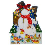 Snowman Advent Calendar | Large Children’s Christmas Advent Calendar | Kids Christmas Countdown Snowman with Glitter & Ribbon - 59x43.5cm