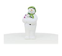 Snowman and Snowdog Cake Topper, Hand Painted Resin Figure 6.5cm