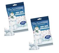 Snowman and Snowdog Chewy Toffee Flavour Bonbons Snowballs Christmas Candy Sweets Bag (Pack of 2)