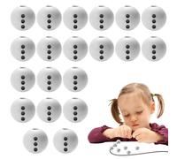 Snowman Beads for Crafts 10/20/ White Colorful Festive Snowman Print