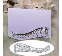 Snowman Border Metal Die Cuts, Winter Snowman Metal Cutting Dies Cut Stencils Card Paper Craft DIY Template Metal Cutting Dies Album Embossing Paper Dies for Card Making Scrapbooking