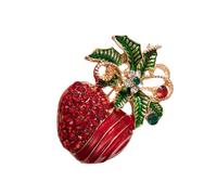 Snowman Brooch for Christmas Party Alloy Jewelry with Diamonds Festive Accessory Holiday Gift Lovely Snowman Pin
