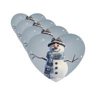 Snowman Car Air Fresheners Cards Set of 4 Pieces Personalized Car Fresheners Gifts for Men Women Auto Aromatherapy Tablets Hanging Scented Cards for Wardrobe Bathroom