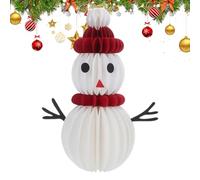 Snowman Centerpiece Table Decorations,3D Paper Christmas Snowman Decor | Handmade Ornament Winter Decor for Party Shelf Desk Mantel Fireplace Stocking Stuffer Home Families Kids Interior Designers