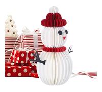 Snowman Centerpiece Table Decorations - 3D Paper Christmas Snowman Decor,Handmade Ornament Winter Decor for Party Shelf Desk Mantel Fireplace Stocking Stuffer Home Families Kids Interior Designers
